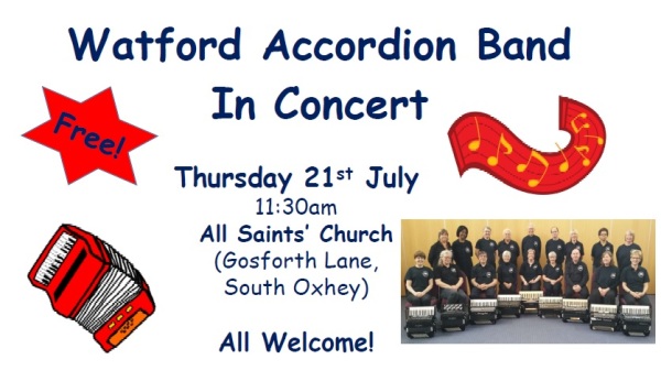 Watford Accordian Concert - 21-07-16